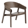 stained dark brown oak - Cover Lounge Chair - Muuto