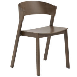 chêne teinté brun foncé – chaise Cover Side Chair - Muuto