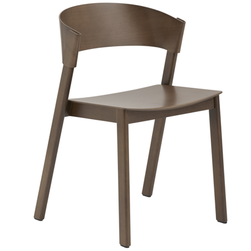 chêne teinté brun foncé – chaise Cover Side Chair - Muuto