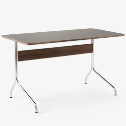 linoleum Iron - base noyer et chrome - bureau Pavilion AV16 - &Tradition