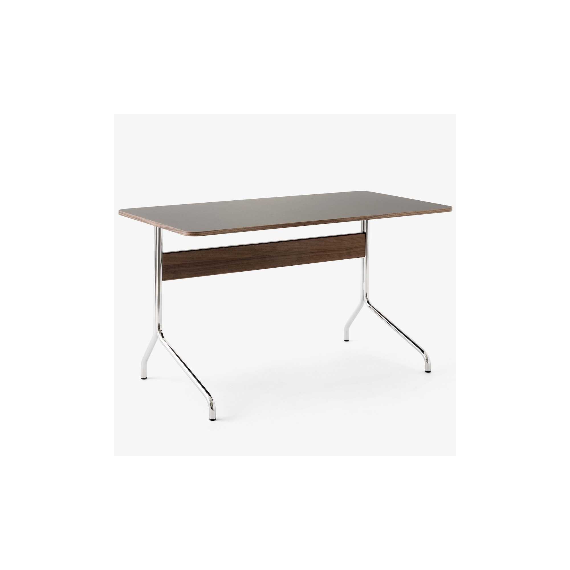 linoleum Iron - base noyer et chrome - bureau Pavilion AV16 - &Tradition