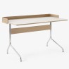 mushroom linoleum - oak and chrome base - Pavilion AV17 desk - &Tradition