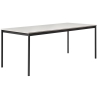 Blanc (stratifié) / Blanc / Noir – Table Base 140 x 80 x H73 cm - Muuto