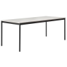 Blanc (stratifié) / Bois / Noir – Table Base 140 x 80 x H73 cm - Muuto