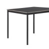 Black (linoleum) / Plywood / Black – Base Table 140 x 80 x H73 cm - Muuto