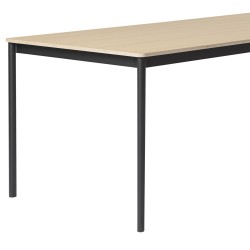 Chêne / Bois / Noir – Table Base 140 x 80 x H73 cm - Muuto