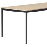 Chêne / Bois / Noir – Table Base 140 x 80 x H73 cm - Muuto