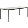 Blanc (stratifié) / Blanc / Noir – Table Base 190 x 85 x H73 cm - Muuto