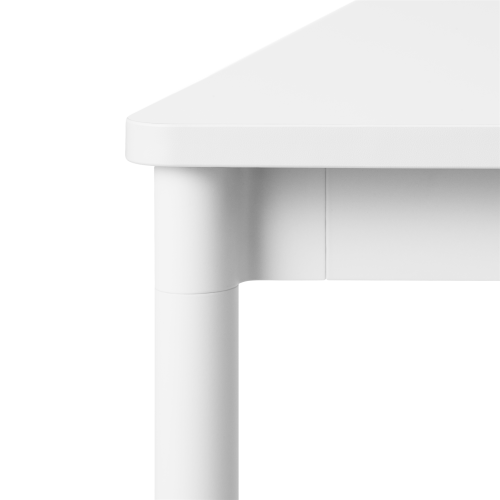 Blanc (stratifié) / Blanc / Blanc – Table Base 140 x 80 x H73 cm - Muuto