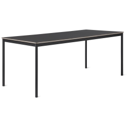 Black (linoleum) / Plywood / Black – Base Table 250 x 90 x H73 cm - Muuto