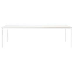 Blanc (stratifié) / Bois / Blanc – Table Base 250 x 90 x H73 cm - Muuto