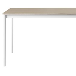 Chêne / Bois / Blanc – Table Base 70 x 70 x H73 cm - Muuto