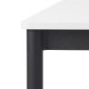 White laminate / White / Black – Base Table 70 x 70 x H73 cm - Muuto