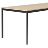 Chêne / Bois / Noir – Table Base 128 x 128 x H73 cm - Muuto