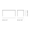 Blanc (stratifié) / Blanc / Blanc – Table Base 160 x 80 x H73 cm - Muuto