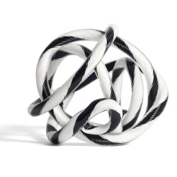 SOLD OUT - S Ø9 cm - black & white - Knot n°2 - HAY