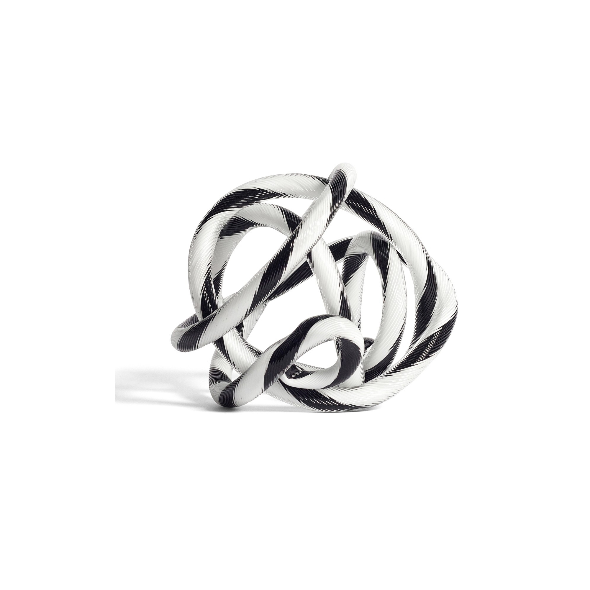 SOLD OUT - S Ø9 cm - black & white - Knot n°2 - HAY