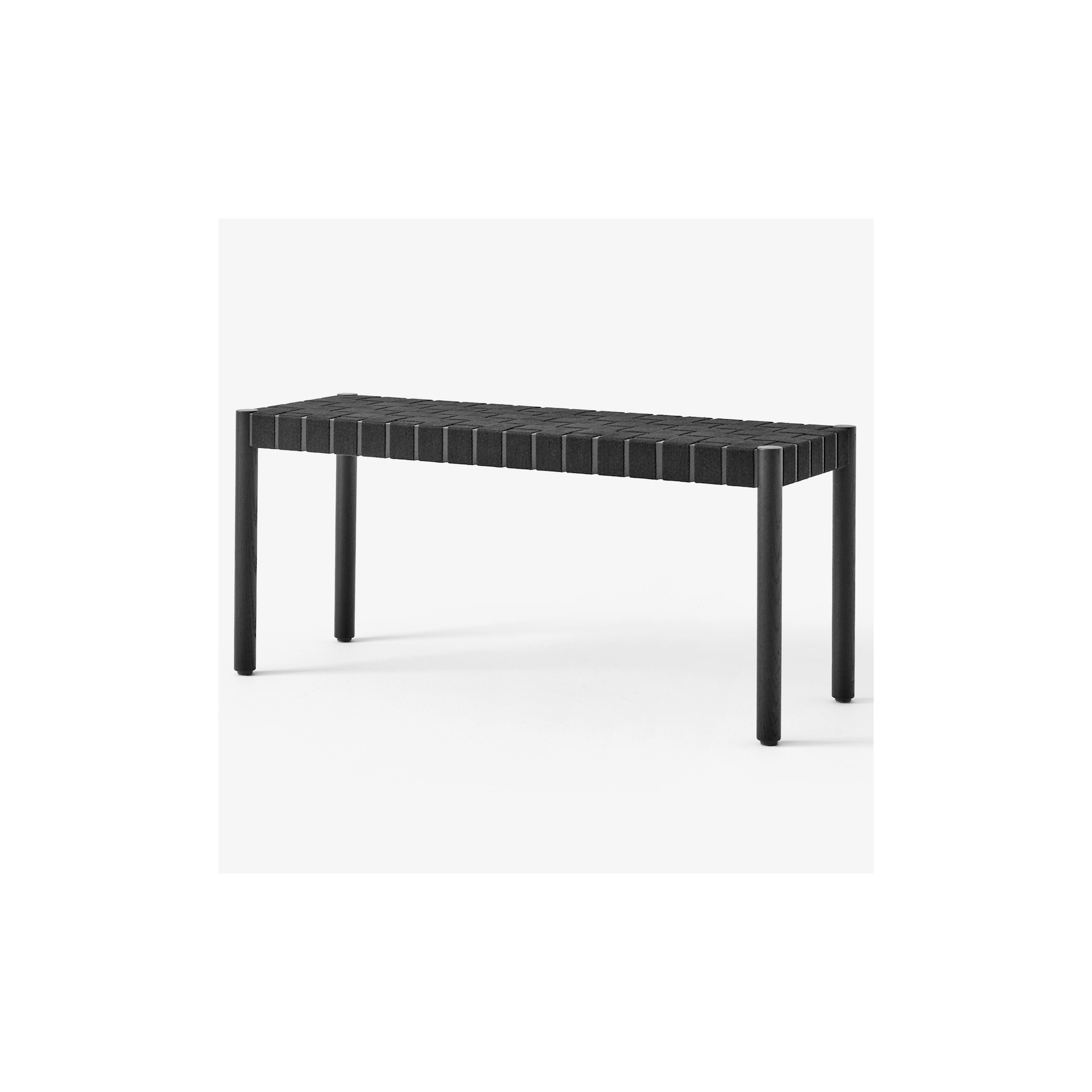 &Tradition Banc Betty 105x36xH46 cm - Noir / Lin noir – OFFER