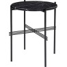 Ø40xH51cm - black marble - black base - TS round table - Gubi