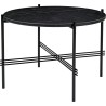 Ø55xH41cm - black marble - black base - TS round table - Gubi