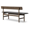 SOLD OUT Smoked oiled oak / Black leather Primo 88 – Mogensen Bench 3171 - Fredericia