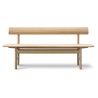 Soaped oak / Vegeta leather 90 – Mogensen Bench 3171 - Fredericia