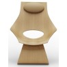 lacquered oak + Thor 325 leather neck cushion - Dream chair wood - Carl Hansen & Søn