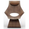 lacquered walnut + Thor 307 leather neck cushion - Dream chair wood - Carl Hansen & Søn