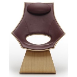 chêne vernis + intérieur cuir Thor 332 - Dream chair tapissée - Carl Hansen & Søn