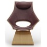 lacquered oak + Thor 332 leather upholstery - Upholstered Dream chair - Carl Hansen & Søn