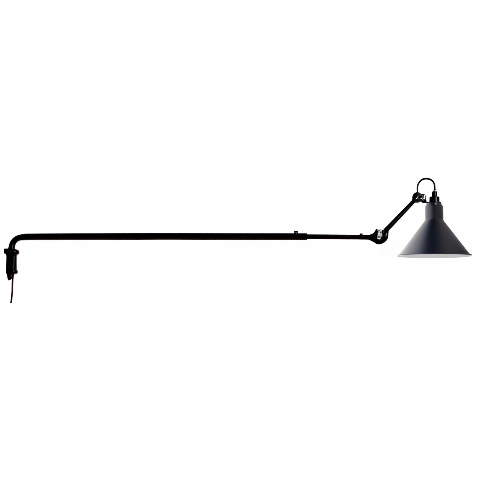 black / conic blue - Gras 213 - wall lamp - DCW éditions