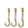 Hooks set of 3 - brass - Curvature - Ferm Living