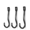 Hooks set of 3 - black brass - Curvature - Ferm Living