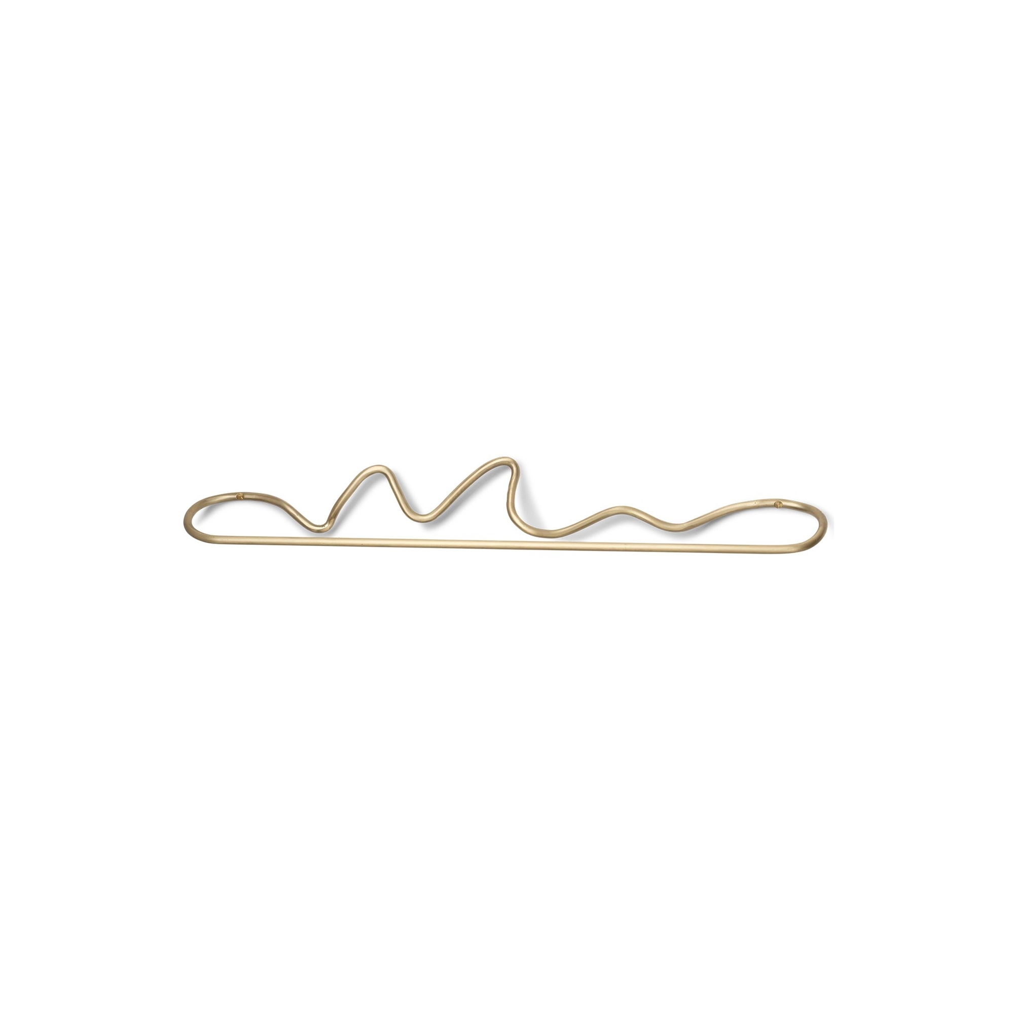 Towel hanger - brass - Curvature - Ferm Living