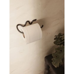 Support papier-toilette - laiton noir - Curvature - Ferm Living