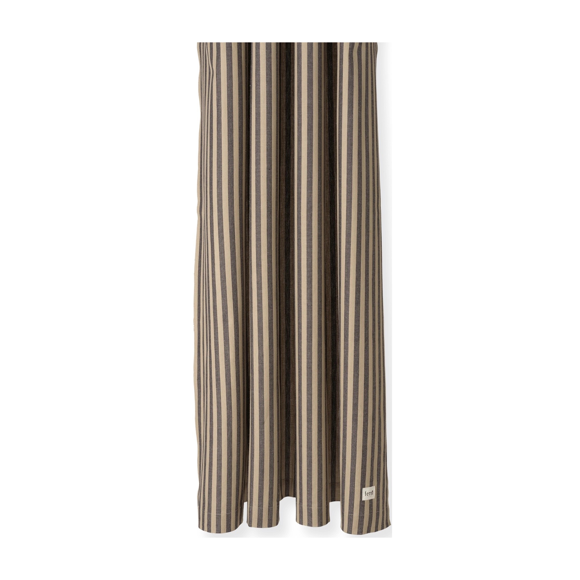 Sand/Black – Chambray Shower curtain - Ferm Living