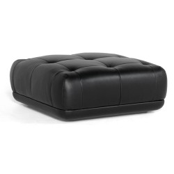 Otto. 05 - cuir Sense black - Quilton - canapé modulable HAY - HAY