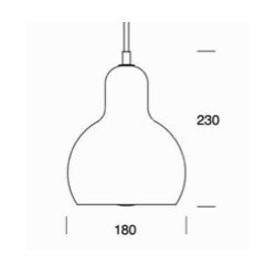 transparent + fil PVC transparent - Mega Bulb - &Tradition