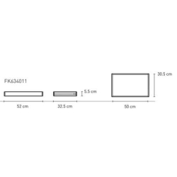 112 x 56 x 36 cm + 14 drawers (FK631120 + 14 FK635011) - Carl Hansen & Søn