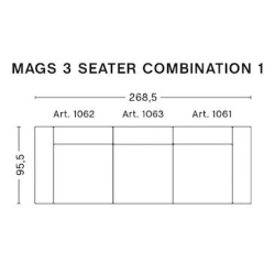 Hallingdal 103 - Mags 3-seater – Comb. 1 - HAY