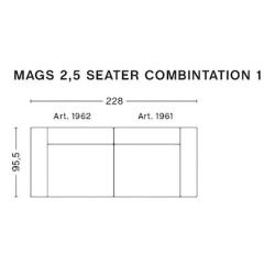 Steelcut Trio 124  - Mags 2.5-seater – Comb. 1 - HAY