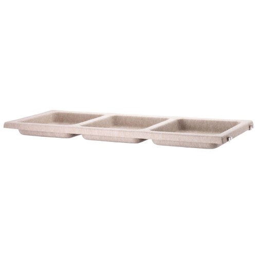 felt beige - bowl shelf L78xP30 - String Furniture