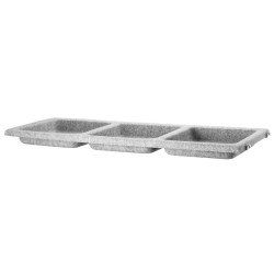 felt grey - bowl shelf L78xP30 - String Furniture