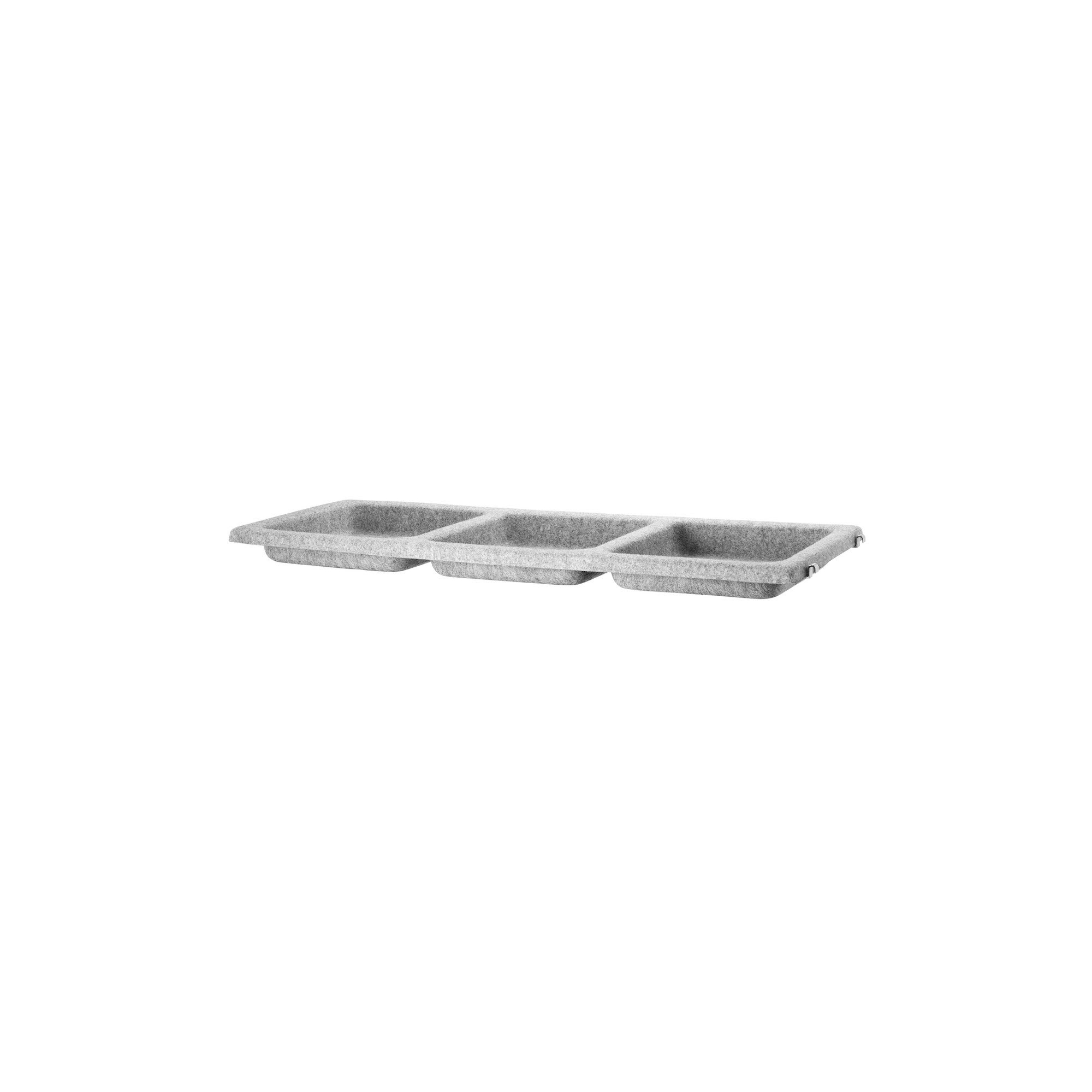 felt grey - bowl shelf L78xP30 - String Furniture