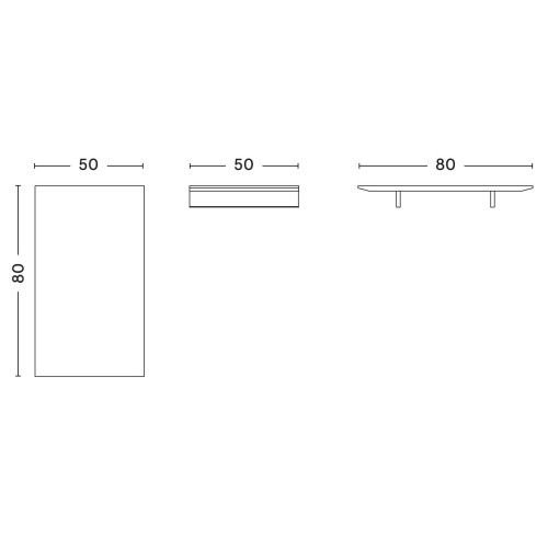 rallonge 50 x 80 - table extensible CPH30 - HAY