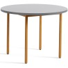 light grey / ochre - Ø105x74 cm - TWO-COLOUR table - HAY