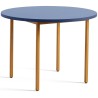 blue / ochre - Ø105x74 cm - TWO-COLOUR table - HAY