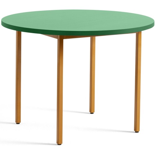 green / ochre - Ø105x74 cm - TWO-COLOUR table - HAY