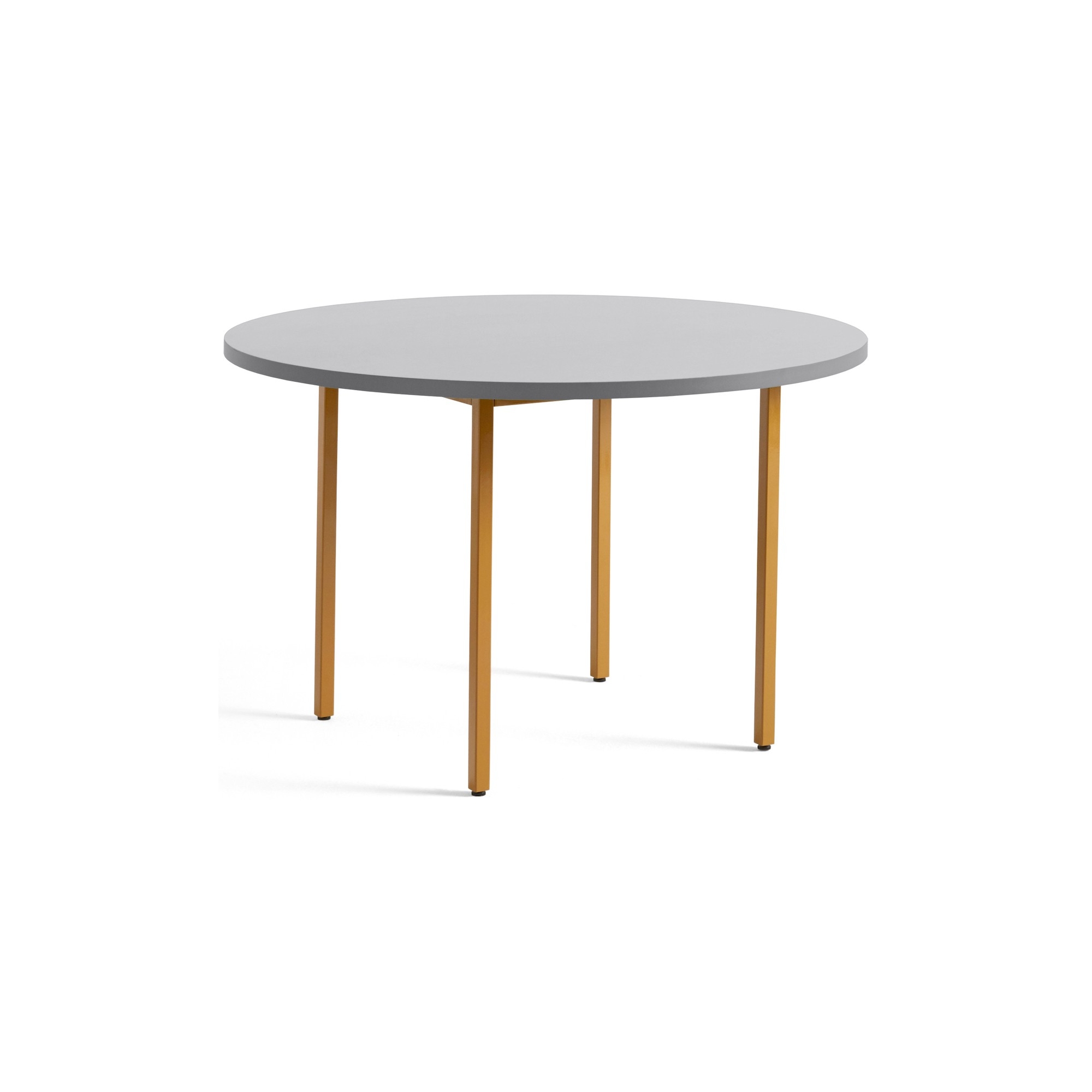 gris clair / ocre - Ø120x74 cm - table TWO-COLOUR - HAY