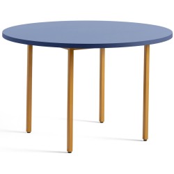 bleu / ocre - Ø120x74 cm - table TWO-COLOUR - HAY